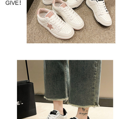 Giày thể thao nữ cổ thấp chất liệu da mềm mại, phong cách cá tính năng động – GNU1020