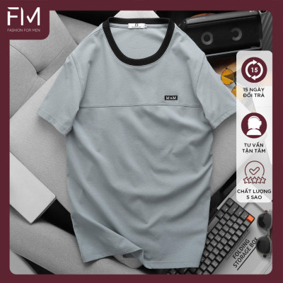 Áo thun cổ tròn nam FM PACK M&M, chất cotton cao cấp - FORMEN SHOP - FMPS230
