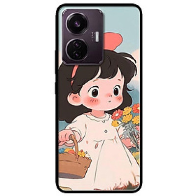 Ốp lưng cho Vivo V23e - Y31 -Y51 - Y55 - Y55s - Y55 2022 - Cô Gái Nơ Hồng - Hàng Chính Hãng