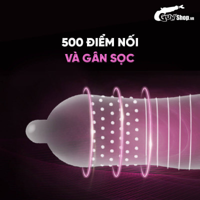 Bao cao su Shell Play Choker 6 tính năng - Hộp 10 cái  + 1 Play Box Choker