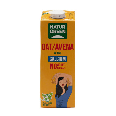 Sữa Yến Mạch/Hạnh Nhân Không Đường - Oat/Almond Milk Sugar-free NaturGreen 1L