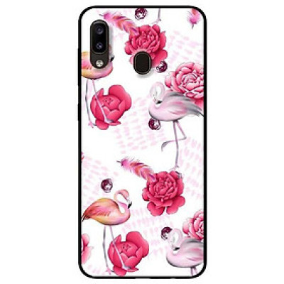 Ốp lưng dành cho Samsung A12 - A20 / A30 - A20s mẫu Hạc Hồng Mẫu Đơn