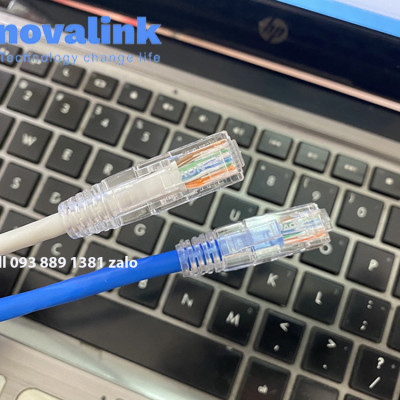 Đầu chụp hạt mạng trong suốt, có móc gài dùng cho đầu bấm cat5/cat6 (túi 100c)