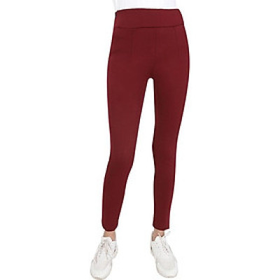 Quần Legging Nữ Vicci Cạp Cao 7P - Tím Than