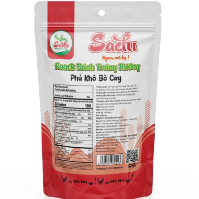 COMBO 25 bì bánh tráng Sachi tẩm vị Bò cay và Gà cay