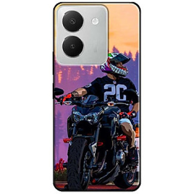 Ốp lưng cho Vivo Y03 - Y03T - Y18 - Y18S - Y18T - Y27 5G - Y28 4G - Y36 - Cậu Bé Mô Tô - Hàng Chính Hãng