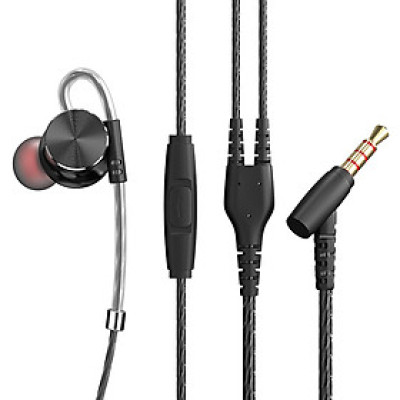 Tai nghe nhét trong tai QKZ DM10 3.5mm Loa siêu trầm,có dây Kim loại Điều khiển đường hút từ tính với Micrô 