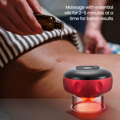 ÁO Thun Nam - Bộ Giác Hơi Điện Cầm Tay 6 Chế Độ - Massage Giảm Đau và Tăng Cường Lưu Thông Khí Huyết