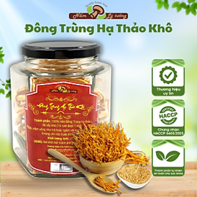 Nấm Đông Trùng Hạ Thảo Khô Lý Tưởng 25g, Đông Trùng Hạ Thảo Sấy Thăng Hoa.
