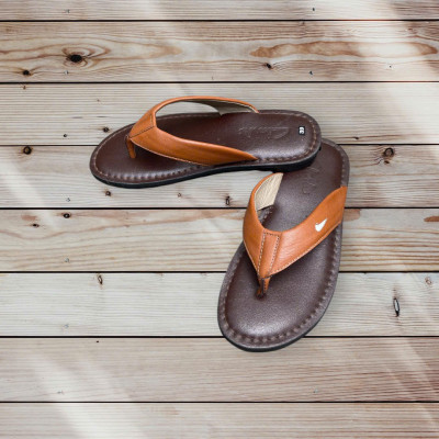 DÉP KẸP CHẤT LIỆU DA BÒ VATIS V17061