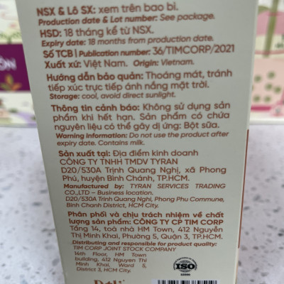Bột trà sữa Thái đỏ 3in1 Déli - Hộp 320gr (8 gói), pha chế trà sữa tiện lợi, nhanh chóng​