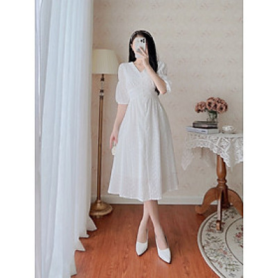 De Leah - Đầm Ôm Tay Lỡ 2 Tầng - Thời Trang Thiết Kế