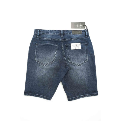 Quần Short Jeans Nam Rách Cao Cấp HUNTER X-RAYS Form Slimfit Thun Màu Xanh S62