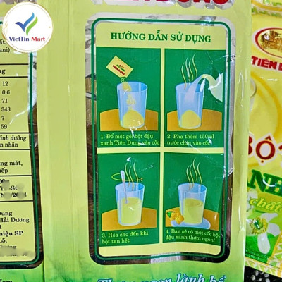 Bột Đậu Xanh Tiên Dung 500g (10 gói x 50g)