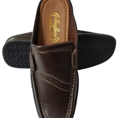 Dép Bít Mũi Nam Da Bò BIGGBEN Cao Cấp SB106