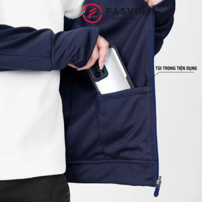 Áo khoác chống nắng nam Fasvin AN25670 chất thun lạnh chống tia UV thiết kế tản nhiệt chống nóng tốt
