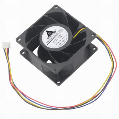 1 Pcs Gdstime 14V 80x80x38mm Radiator Ball Bearing PC DC Cooling Fan 80mm 4Pin Connector 8038 8cm Brushless Cooler Fan 14 Volt