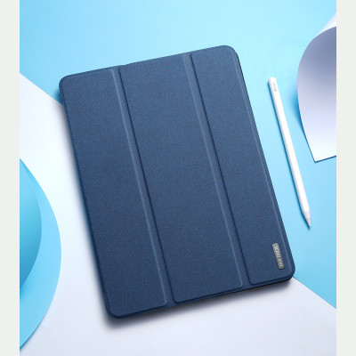 Bao Da Dành Cho iPad 7/8/9 10.2 Dux Ducis Domo Series Có Khe Cắm Bút, Tự Động Tắt Mở - Hàng Chính Hãng