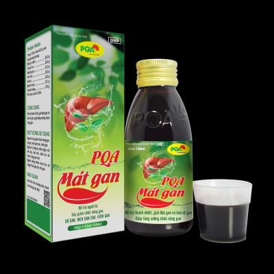 Siro Mát Gan PQA Thành Phần Từ Thiên Nhiên Hỗ Trợ Thanh Nhiệt Giải Độc, Tăng Cường Chức Năng Gan Hộp 125ml