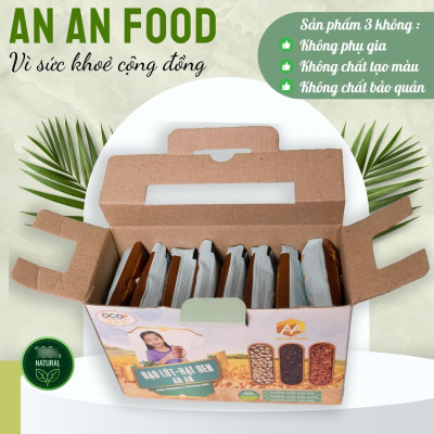 Bột gạo lứt-hạt sen-mè đen. ( Bột gạo lứt ANAN)  lượng đường thấp hữu cơ tự nhiên , thay thế bửa ăn , chăm sóc sức khỏe ,xương khớp và giấc ngủ