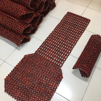 Đệm Lót Đàn Ghế Xe Ô Tô Hạt Gỗ Nhãn ( hình thật )