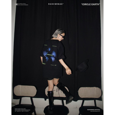 Áo Thun RANV RBAE CIRCLE EARTH Đen