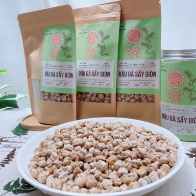 Đậu gà sấy giòn nguyên vị ăn liền loại 1, không chứa muối, không biến đổi gen_ Crispy dried Chickpeas non GMO