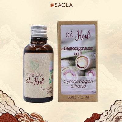 Tinh dầu Sả Huế thương hiệu Làng Hạ 30ml: Dùng để xông phòng, làm sạch không khí, xua đuổi côn trùng