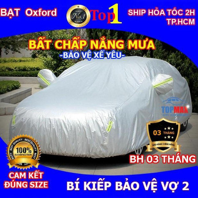 Bạt phủ xe ô tô, xe hơi chất liệu Oxford - Bạt trùm xe ô tô dày 3 lớp.