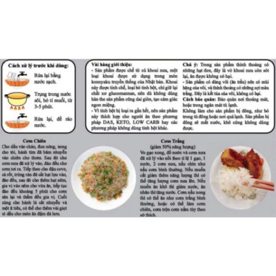Combo 6 Gói Cơm Nưa Vị Nguyên Das Keto 240g