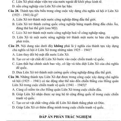 Trả Lời Câu Hỏi Lịch Sử Lớp 9 - Tự Luận & Trắc Nghiệm (Dùng Chung Cho Các Bộ SGK Hiện Hành) (HA)