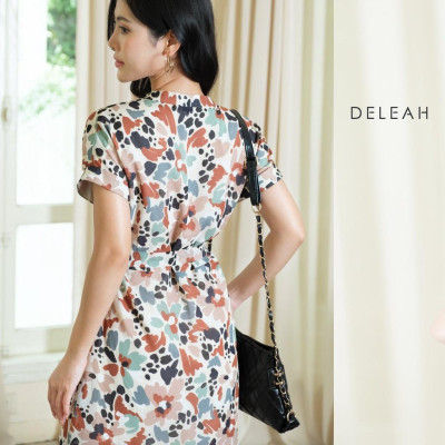 Đầm suông nữ  tay lơ vê De Leah