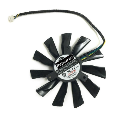 【 Ready stock 】GTX1060 GTX1070 R7-260X GPU Cooler Graphics Fan For Radeon R7 260X 2GD5 OC GeForce GTX 1060 GTX 1070 AERO MSI as Replacement