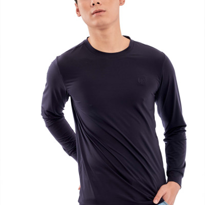 Áo Thun Nam Dài Tay Aligro Chất Liệu Cotton Cao Cấp, Siêu Mềm Mại, Dày Dặn, Cực Dễ Chịu, Thấm Hút Tốt ALGAPD062
