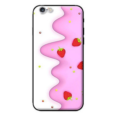 Ốp in cho iPhone 6 Họa Tiết Dâu - Hàng chính hãng