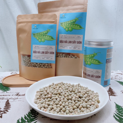 Đậu hà lan sấy giòn nguyên vị ăn liền loại 1, không muối, không biến đổi gen _ Crispy dried Peas non GMO