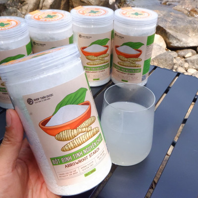 Bột Bình Tinh Nguyên Chất - Tinh Bột Củ Dong - Đặc Sản Bình Định Xứ Nẫu - Thanh Nhiệt, Mát Gan, Tốt Cho Tiêu Hoá