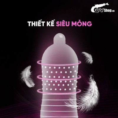Bao cao su Shell Play Choker 6 tính năng - Hộp 10 cái  + 1 Play Box Choker
