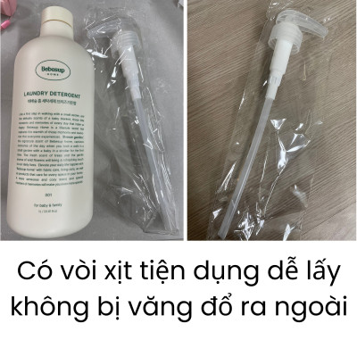 Nước Giặt Quần Áo Không Gây Kích Ứng Da Nhập Khẩu Hàn Quốc Bebesup