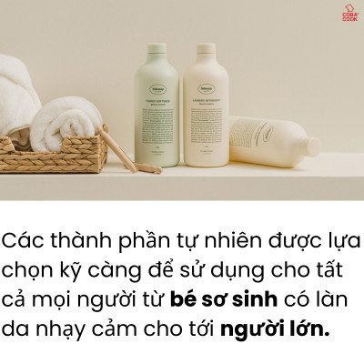 Nước Giặt Xả Quần Áo Không Gây Kích Ứng Da Nhập Khẩu Hàn Quốc Bebesup