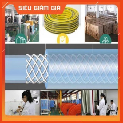 Bộ dây vòi xịt nước rửa xe, tưới cây . tăng áp 3 lần, loại 7m, 10m 206701-1 đầu đồng,cút,nồi v+ tặng túi đựng bút
