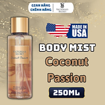 Body Mist Victoria Secret Chính Hãng Coconut Passion, Xịt Thơm Body Toàn Thân Hương Nước Hoa 250ml