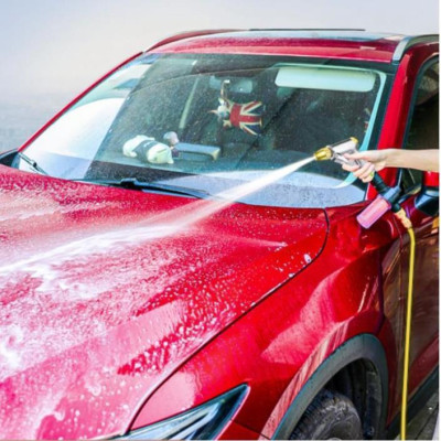  Bộ dây vòi xịt nước rửa xe, tưới cây . tăng áp 3 lần, loại 7m, 10m 206236 đầu đồng,đai+ tặng mở chai