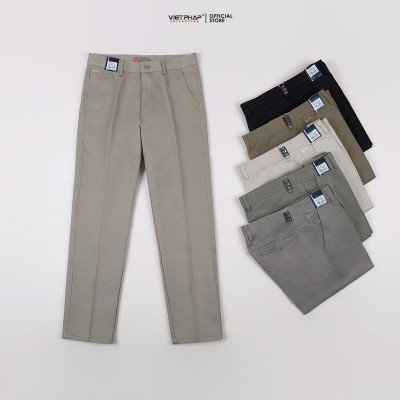 Quần Kaki Nam VIỆT PHÁP Form Classic Không Ly Chất liệu Cao Cấp Chống Nhăn, Độ Bền Cao 9340