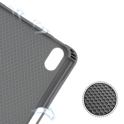 Case bao da chống sốc canvas cho iPad Air 6 11 inch M2 2024 hiệu Mutural Yashi Series trang bị ngăn đựng bút, thiết kế tản nhiệt, hỗ trợ smartsleep - hàng nhập khẩu