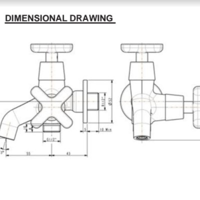 Vòi tắm sen lạnh găn tường WF-T703 (FFAST703) chưa bao gồm tay và dây sen-hàng chính hãng American Standard