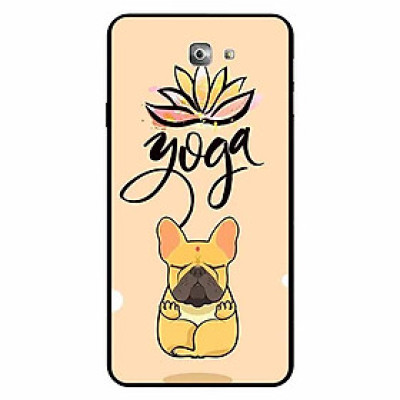 Ốp lưng in cho Samsung J7 Prime Mẫu Cún Yoga