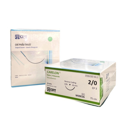 Chỉ phẫu thuật không tiêu CPT Carelon Nylon số 2/0 - M30E26