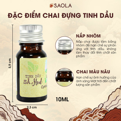 Tinh dầu Sả Huế thương hiệu Làng Hạ 30ml: Dùng để xông phòng, làm sạch không khí, xua đuổi côn trùng