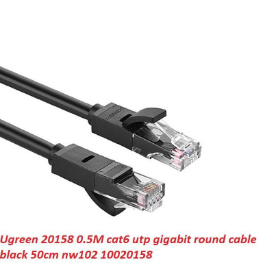 Ugreen UG20158NW102TK 0.5M màu đen cáp mạng cat6 utp gigabit - HÀNG CHÍNH HÃNG